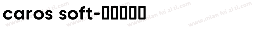 caros soft字体转换